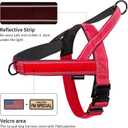 Annchwool No Pull Dog Harness with Soft Padded Handle,Reflective Strip Escape Proof and Quick Fit to Adjust Dog Harness,Easy for Training Walking for Small & Medium and Large Dogs(Red,XL)