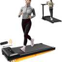 Walking Pad with Incline, 4 in 1 Under Desk Treadmill for Walking and Jogging, Portable Walking Treadmill with Remote Control Lanyard for Home, 2.5HP Low-Noise Desk Treadmill in LED Display
