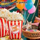 4pcs 60" Giant Popcorn Balloons, 3D Standing Foil Balloon Decorations for Carnival Circus Theme Movie Night Birthday Baby Shower Popcorn Bar & Cannes Party Decor