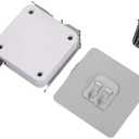 Automatic Door Closer, 5Pcs Automatic Door Closers Punch Free Sliding Door Closer Retractable Household Door Closing Device,Door Closers for Home(White,800pull)