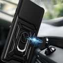 for Motorola Edge-2025 Case Sliding Camera Cover and Multi Angle Stand for Moto Edge 2025 Case,Black