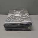 Vaukki Reversible Rugs, Plastic Straw Outdoor Doormat, Fade Resistant Plastic Outdoor Patio Mat, Lightweight Ocean Area Carpet for Patio, RV, Camping, Beach, Deck, Backyard and Picnic (Grey, 5'x8')