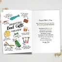 2 x Happy Father's Day Card for Dad Father, Funny Dad Birthday Decoration Card, Humorous Father's Day Cards Gifts, Appreciation Gift Idea from Daughter Son, Birthday Cards for Dad