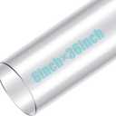 Geetery Clear PC Pipe Long Polycarbonate Round Rigid Plastic Tubing Unbreakable Plastic Tube Clear Tube for Dust Collection Hose Fittings (6 x 36 Inch)