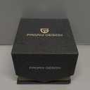 Pagani Design Men's Automatic Mechanical Watch Exposed Mechanical Movement 42mm 316L Stainless Steel with PU Leather Strap 100m Water Resistant (10ATM) Self-Winding Sapphire Crystal Glass (Blue)