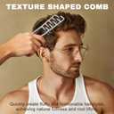Texture Comb 2PCS Wide Tooth Hair Styling Comb for Men & Women(Grey+Pink)