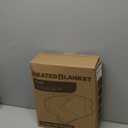 Electric Heated Blanket Full Size - 72"x84", Soft Flannel Heating Blanket, 10 Heating Levels, 1-12 H Auto Shut Off, Breathable Warm and Washable for Bed, Lake Blue