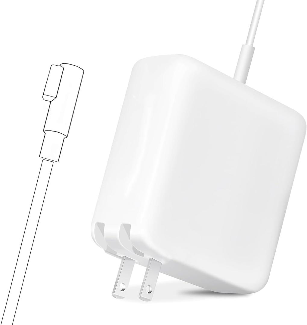Mac Book Pro Charger - 60W L-Tip Power Adapter,Compatible with Adapter for Mac Pro 13 inch Before Mid 2012(Mac Book 2009-2010)