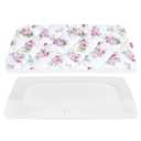 Pack and Play Sheets Fitted, Breathable Thick Playard Lovely Print Cover 39"27"5" Compatible with Graco Pack n Play, Floral