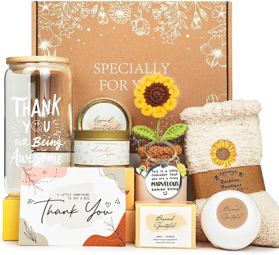 LUICONMO Thank You Gifts for Women, Administrative Professional Day Gifts, Employee Appreciation Gift Box Thanksgiving Gift set, Appreciation Gifts for Coworkers Teacher Nurse Friend