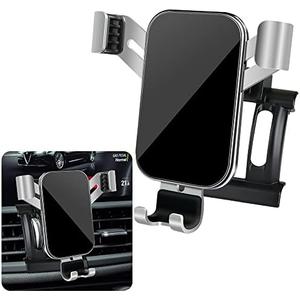 LUNQIN Car Phone Holder for Alfa Romeo Giulia 2017 2018 2019 2020 2021 2022 2023 2024 2025 2026 Auto Interior Accessories Best Cell Phones Mount Cellphone Mobile Cradle Charging Navigation Stand