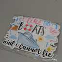 Geiserailie 5 Pcs Cruise Door Magnetic Decorations Large Cruise Door Magnets Yacht Wall Magnets Decor Funny Magnetic Sticker Decorations, 7.6 x 6.2 Inch(Fresh Style)