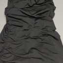 Mizoci Women's Sexy Sleeveless Ruched Spaghetti Strap Bodycon Mini Club Party Dress XS