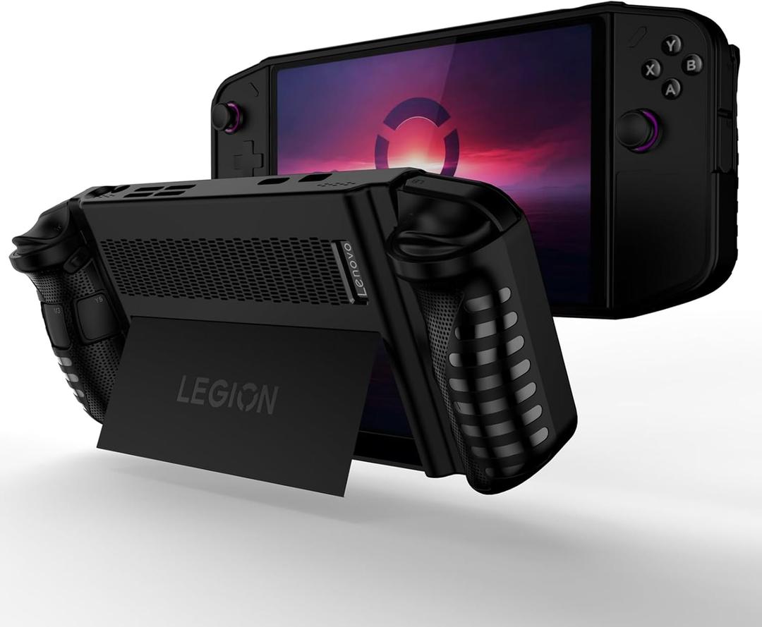 Protector Case Compatible with Lenovo Legion Go 8.8" 2023 Handhled Console,Legion Go Accessories Soft TPU Cover Case with Ergonomic Grip,Anti-Scratch(Black)