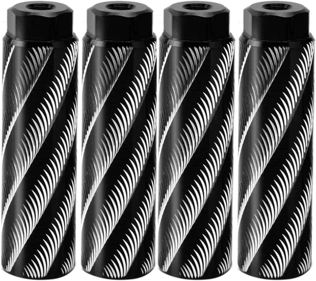 Bike Pegs 4Pcs Aluminum Alloy Anti-Skid Lead Foot Bicycle Pegs 3/8 inch Axles