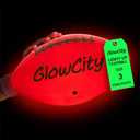 GlowCity Glow in The Dark Football - Light Up, Youth Size Footballs for Kids - LED Lights and Pre-Installed Batteries Included﻿