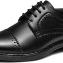 GINNI Boys Dress Shoes Formal Oxfords Wedding Church Uniform Shoes for Toddler/Little/Big Kid, US 7