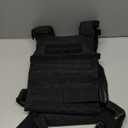 Greencity Weight Vest Adjustable Strength and Endurance Training, Tactical Vest Quick Release with Molle System, Fitness Workouts, Running (Black-1)