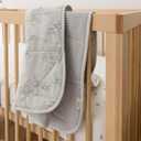 Burt's Bees Baby Reversible Blanket, Nursery, Stroller & Tummy-Time Organic Jersey Cotton Quilted Infant & Toddler Bedding