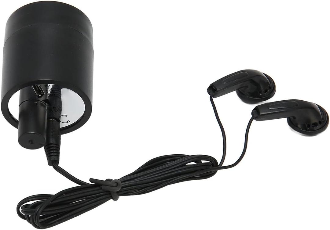 Sound Amplifier, High Sensitivity Audio Ear Listening Device Amplifier Enhanced Microphone for Pipe Side Leakage, Floor Heating Detection