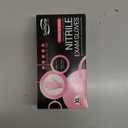 Pink Nitrile Gloves, 3-mil, Industrial Gloves Disposable Latex Free, for Cleaning & Esthetician, Rubber Powder-Free, 100-ct Box (X-Large)