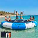 6/10/15FT Inflatable Water Trampoline for Lake Floating Trampoline