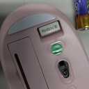 Wireless Keyboard and Mouse Combo, 2.4GHZ Typewriter Retro Full Size Keyboards, Cute Colorful Computer Keyboard and Wireless Mouse for Laptop/Desktop/Windows/PC (Pink Gradient)