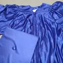 MyGradDay Shiny Kindergarten & Preschool Graduation Gown Cap Tassel 2026 & 2025 Charm (Size: 21"(3'0"-3'2"）Blue)