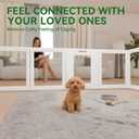 EVERFRONT Clear Acrylic Dog Playpen Indoor Puppy Playpen, 24" H, 10 Panels