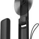 Aecooly Slim Portable Fan 2 Pack, Thin Handheld Fan, USB Rechargeable Mini Personal [24H Max Cooling Time], Battery Powered Small Foldable Pocket for Travel, Summer, Gifts for Women -Black