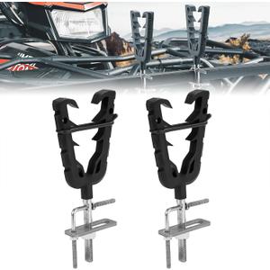 KEMIMOTO ATV UTV Hunting Tool Mount for 0.79 in - 1.97 in Square Tube, Tool Holder Rack with Rubber Straps