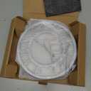 8" Silent Quartz Wall Clock Non-Ticking Digital Silver Clocks with 3D Numbers and Plastic Bezel Easy to Read Vintage Wall Clock