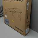 Camping Table 6FT Folding Table Large 3 Adjustable Height Portable Picnic Table Camp Aluminum Outdoor Picnic BBQ White