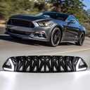 Dreamseek LED Grille for Ford Mustang 2015 2016 2017 Front Bumper Sport Performance Grill White Light Armor Style