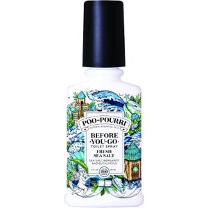 Poo-Pourri Before-You-Go Toilet Spray, Fresh Sea Salt, 4 Fl Oz - Sea Salt, Bergamot and Eucalyptus