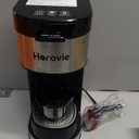 Single Serve Coffee Maker, Brew with K-pod & Ground Coffee, Easy to Brew Hot and Iced Coffee, Quick Brew in 2 Minutes.
