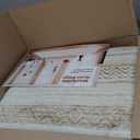 Area Rugs for Living Room: 9x12 Washable Boho Rug for Bedroom Large Neutral Bohemian Moroccan Farmhouse Geometric Dining Room Rugs Ultra Soft Floor Carpet Indoor for Home Office - Brown Beige