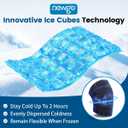 NEWGO Cold Therapy Knee Ice Pack Wrap, 2 Hours Long-Lasting Relief for Knee Replacement Surgery, Injuries, Swelling & Post-Surgery Recovery, Reusable Gel Ice Pack for Sports Injuries