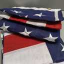 Premium American Flag 3x5 Ft 3 Pack TearProof Series for Outside, Heavy Duty OutdoorLongest Lasting, Super Tough Fade Resistant Spun Polyester, High Wind US Outdoor Flags Embroidered Stars, Sewn Stripes, Brass Grommets