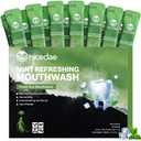 Travel Size Mouthwash Portable Packets Alcohol-Free & Fluoride-Free Fresh Mint Mouth Wash 30 Individual Wrapped Cruise Essentials