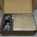 SUNZOE Shower Faucet Set Brushed Gold Rough-in Anti-Scald Pressure Balanced Valve Body Modern Luxury Wall Mounted 10 Inch Rain Mixer Shower System (Brushed Gold)