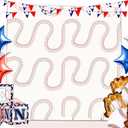 Vagilelf 3 Packs Baseball Foil Curtains, Baseball Backdrop for for Baseball Party Decorations, Birthday Decorations & Themed Sports Events, Pack of 3
