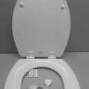 Bemis 1500EC 390 Lift-Off Wood Elongated Toilet Seat, Cotton White (Pack of 1)