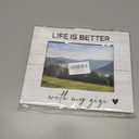 Cat Picture Frame 8X10, Cat Photo Frame, Cat Gifts For Women Cat Lovers Men Girls Frames, Cat Gifts Lovers for Kids, Life Is Better With Cats Picture Frames For Tabletop Wall