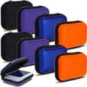 8 Pieces Card Case Compatible with MTG Travel Games Cards Games Playing Case Deck Game Case Playing Storage Box Carrying Holder, Black/Purple/Orange/Blue - 2 each color 