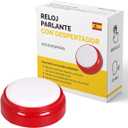 Spanish Talking Clock - Reloj Parlante con Voz en Espaol - Telling Time in Spanish for The Visually Impaired, Blind, Elderly, Alzheimer's - Speaking Clock 12h and 24h Formats