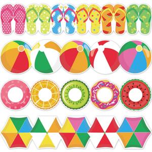 2 x 69Ft Hawaiian Bulletin Board Border Beach Ball Swimming Ring Parasol Flip Flops Adhesive Border Trim for Summer Classroom Chalkboard Wall Decor 2 x 69Ft Hawaiian Bulletin Board Border Beach Ball Swimming Ring Parasol Flip Flops Adhesive Border Trim for Summer Classroom Chalkboard Wall Decor