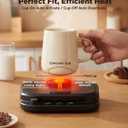 Coffee Mug Warmer for Desk, Coffee Cup Warmer with7 Temp Settings & 1-12H Timer, Auto Shut Off Smart Gravity Sensor, Candle Warmer Ideal Coffee Gifts & Accessories Beverage Warmer for Coffee,Tea.