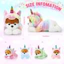 4 x Skylety 5 Pcs Dog Stuffed Animal Puppy Stuffed with Babies Inside 1 Big Mommy with 4 Mini Baby Cute Soft Toy for Children Birthday Party Adopt a Puppy Favor(Unicorn Puppies)