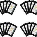 QB Playbook Wristband - Football Quarterback Play Wristbands for Adult and Youth - Wrist Coach for All Sports with 3 Compartments (Adult, 20-Pack, Black)